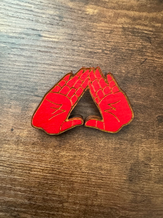 MidUp Wooden Lapel Pin