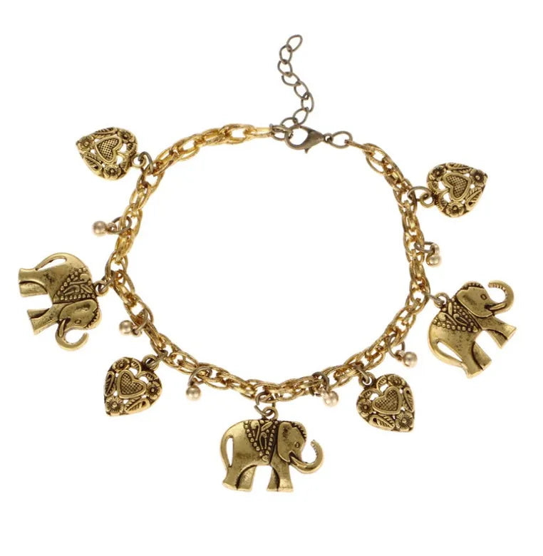 Vintage Elephant charm bracelet
