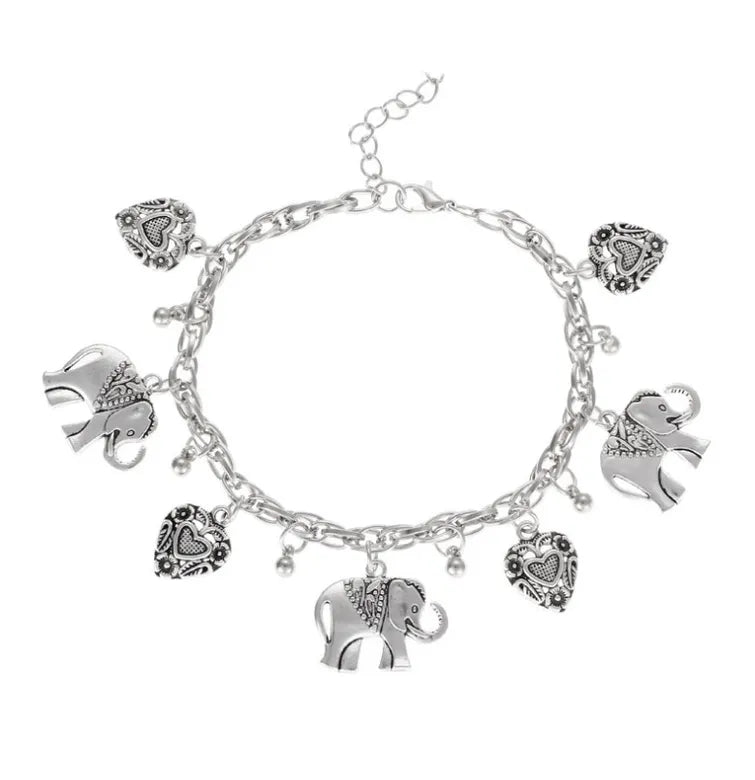 Vintage Elephant charm bracelet