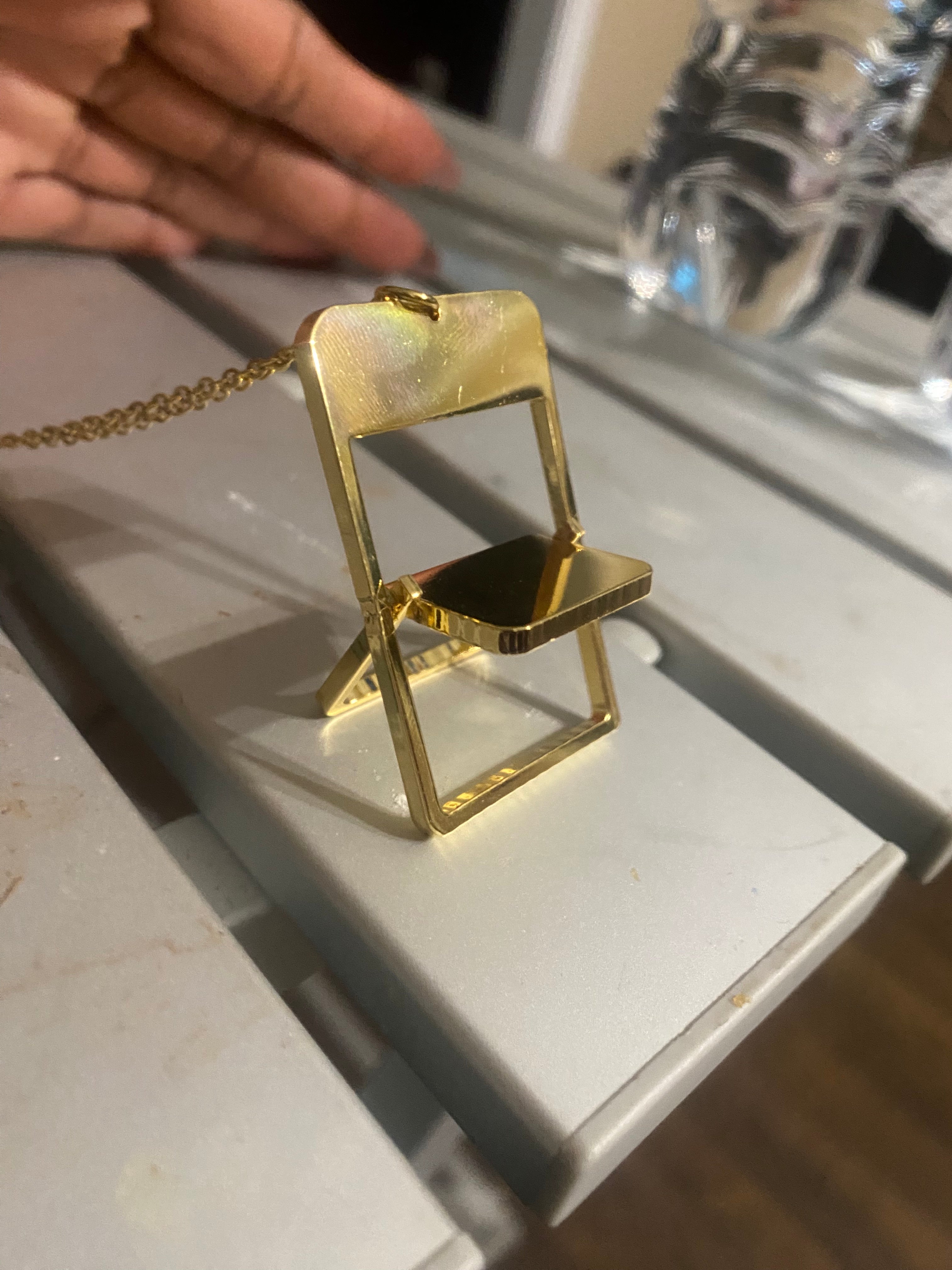 Folding Chair Necklace