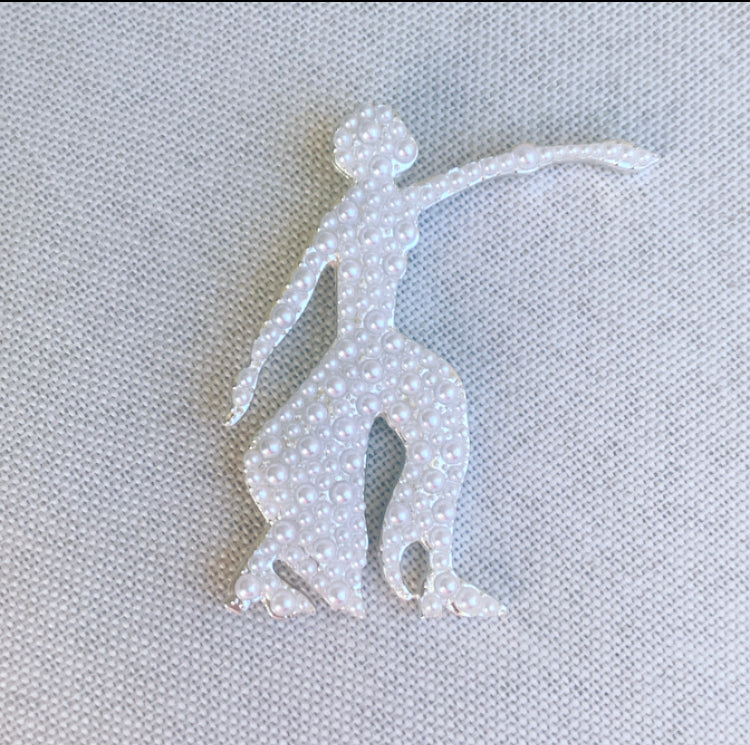 Pearl Lady Fortitude Lapel Pin