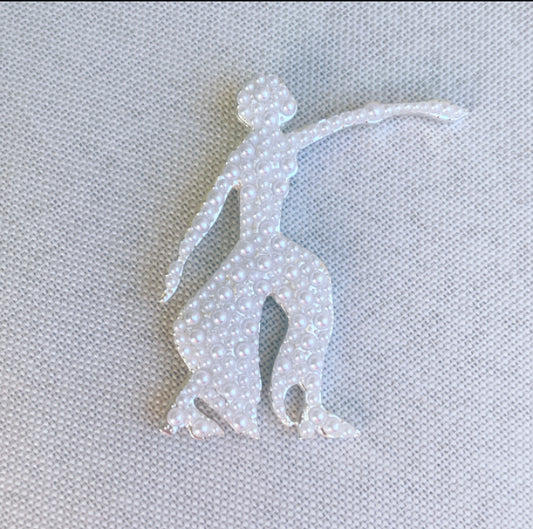 Pearl Lady Fortitude Lapel Pin