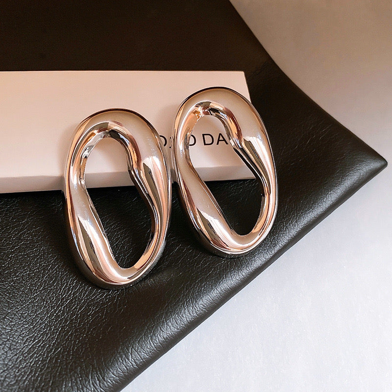 Oversized Oval Studs