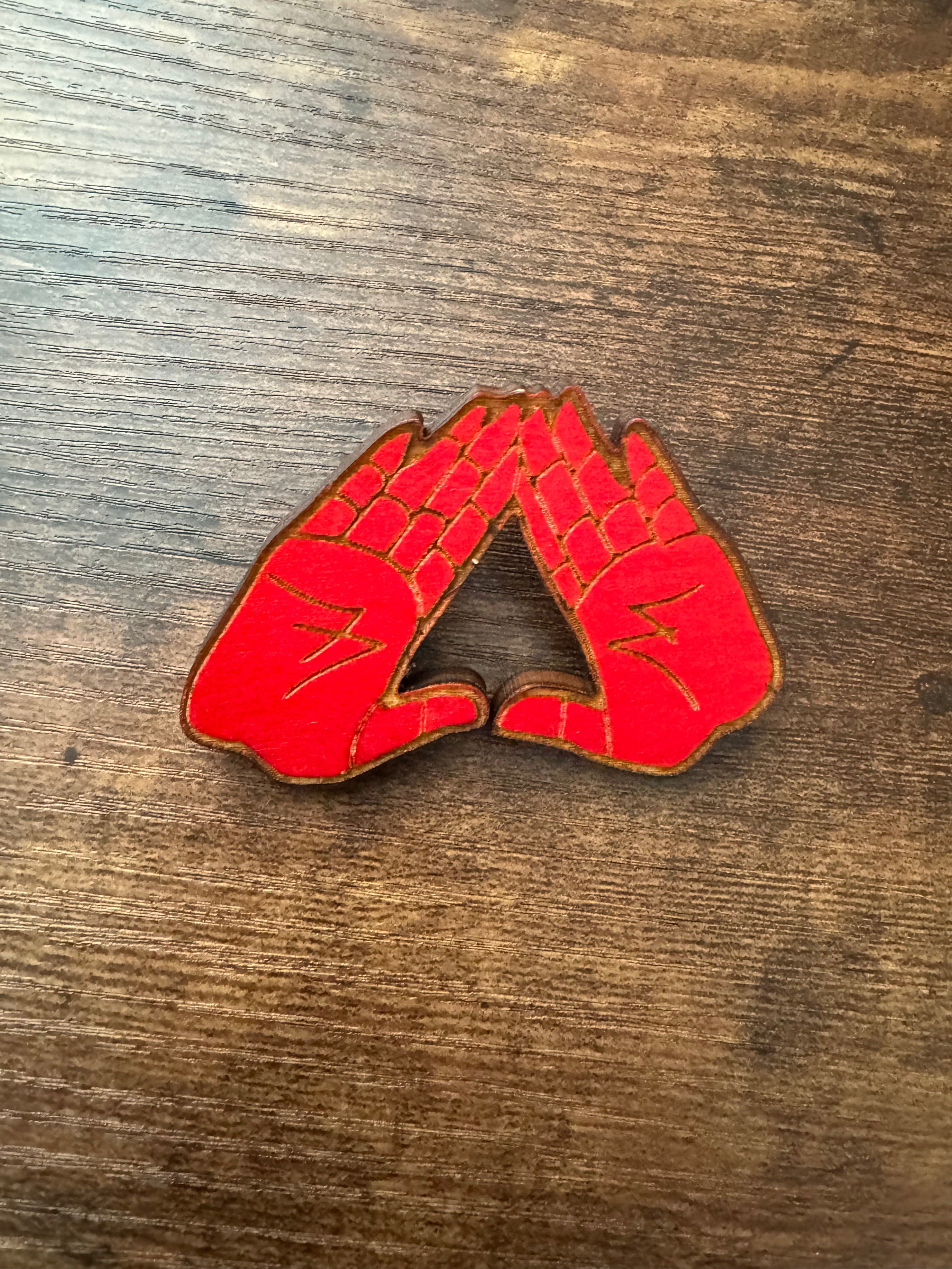 MidUp Wooden Lapel Pin