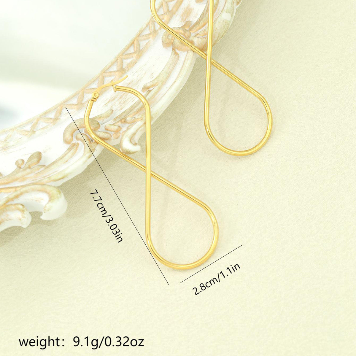 Infinity Link Earring Hoops