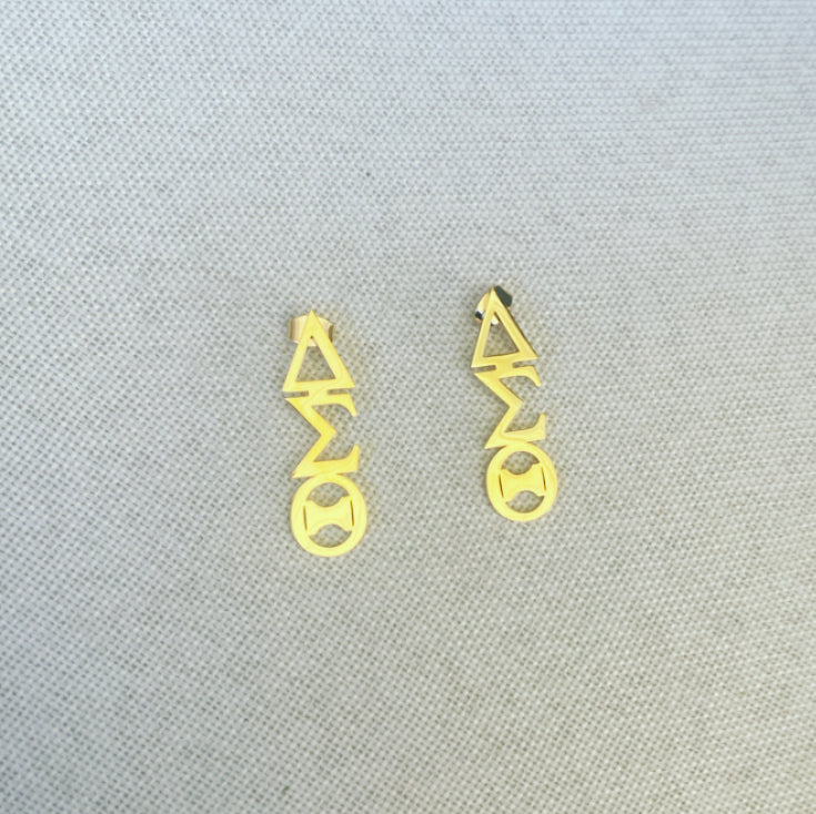 LG ΔΣΘ Stud Earrings