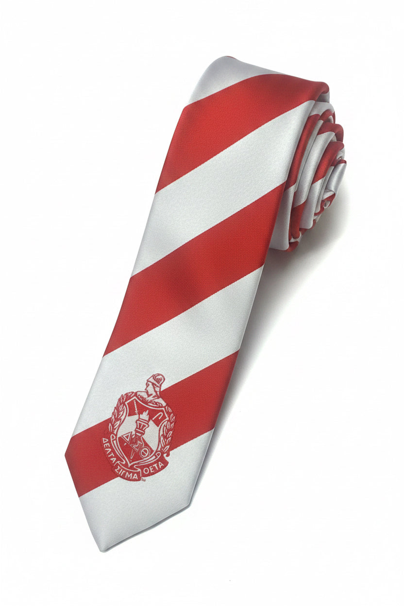RW Striped Tie w/ Red Shield