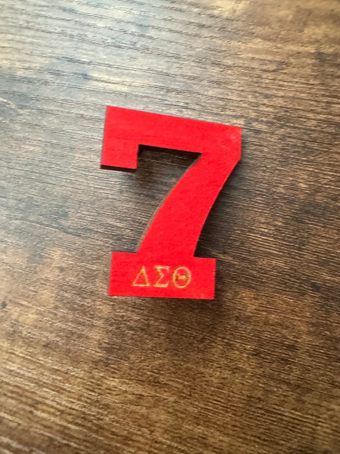 Number wooden Pin