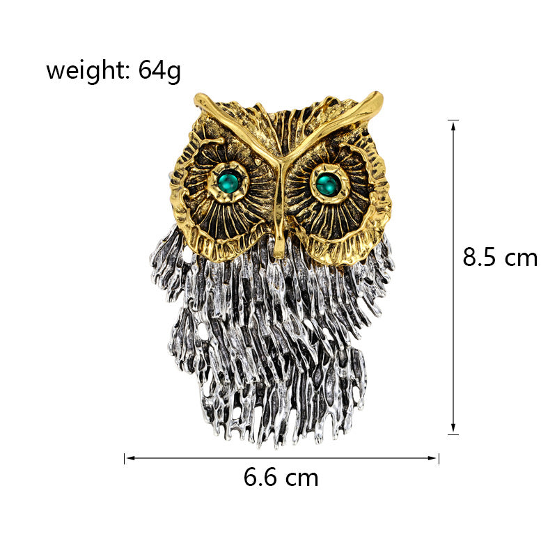 Oversized Owl Brooch
