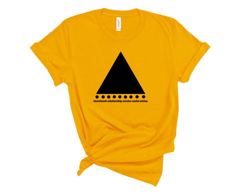 Pyramid T-shirt (Gold)