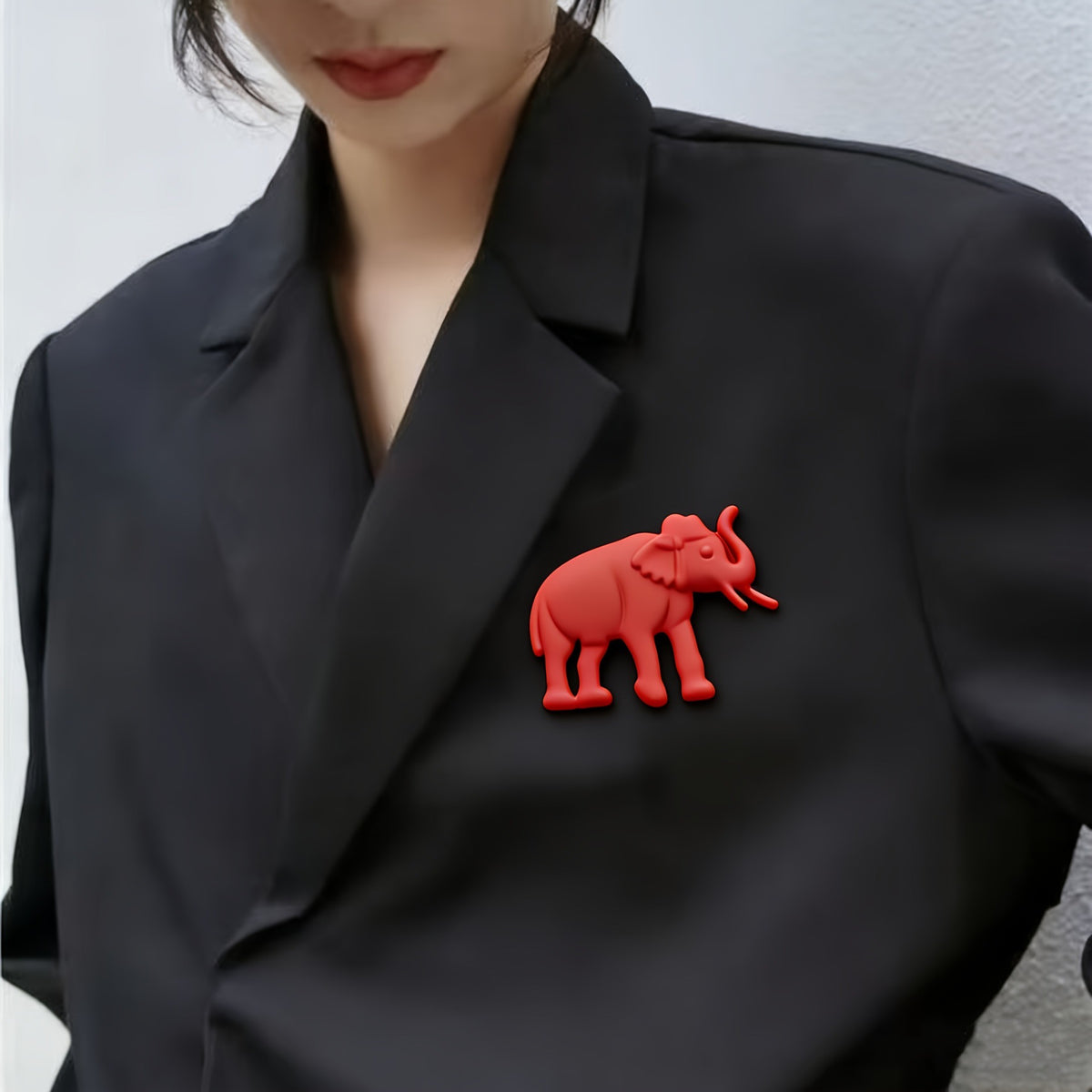 Majestic Elephant Statement Pin