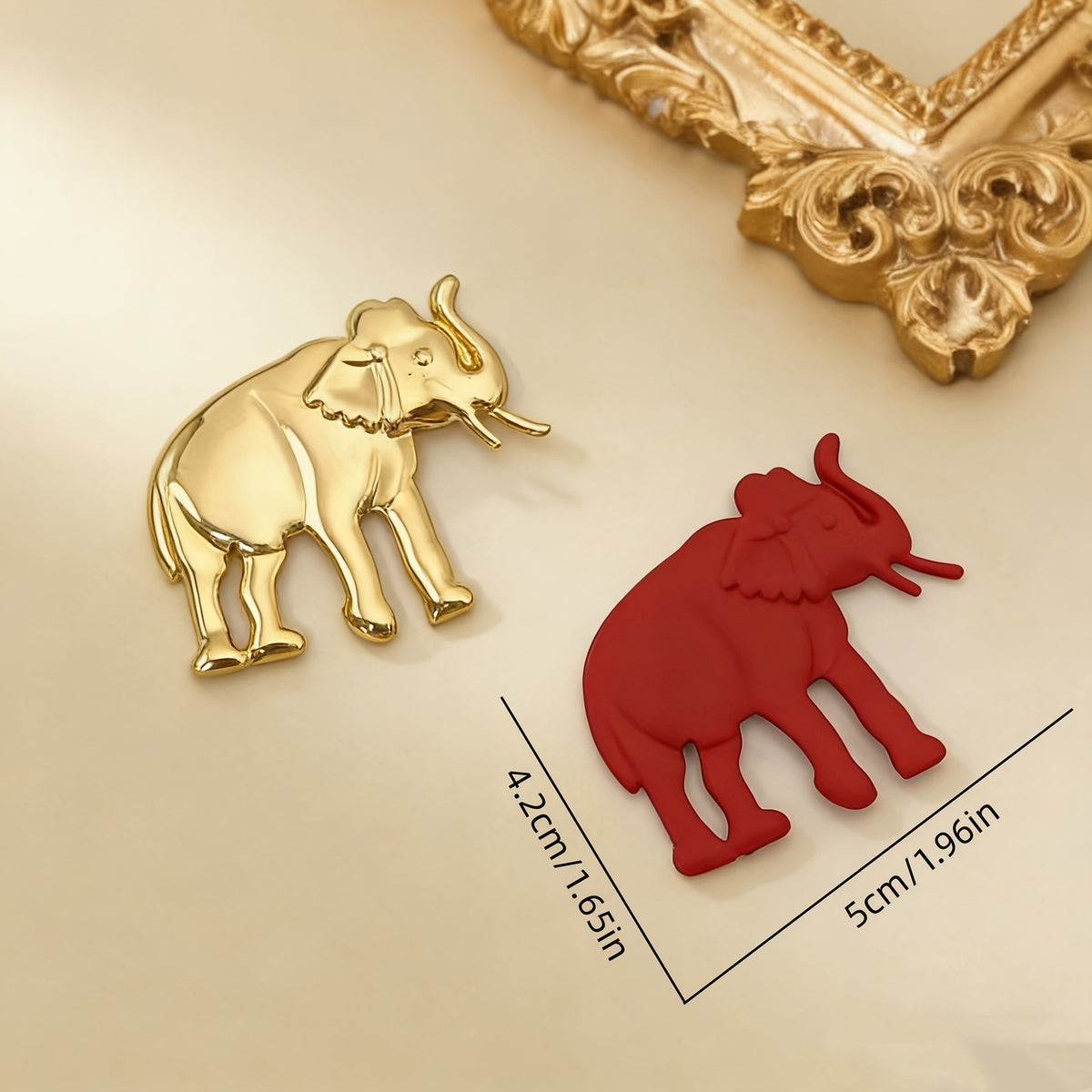 Majestic Elephant Statement Pin