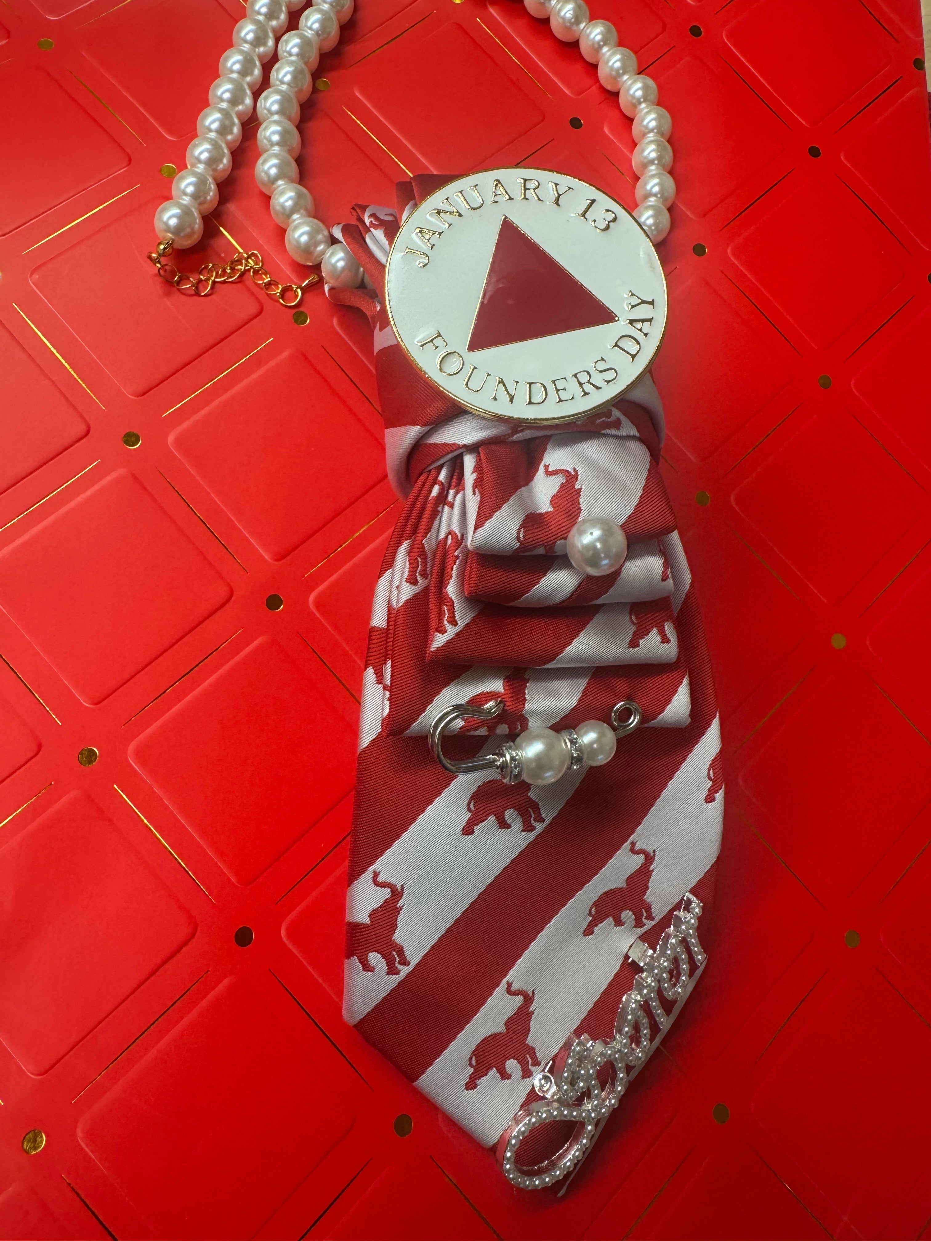 RW Striped Elephant Tie