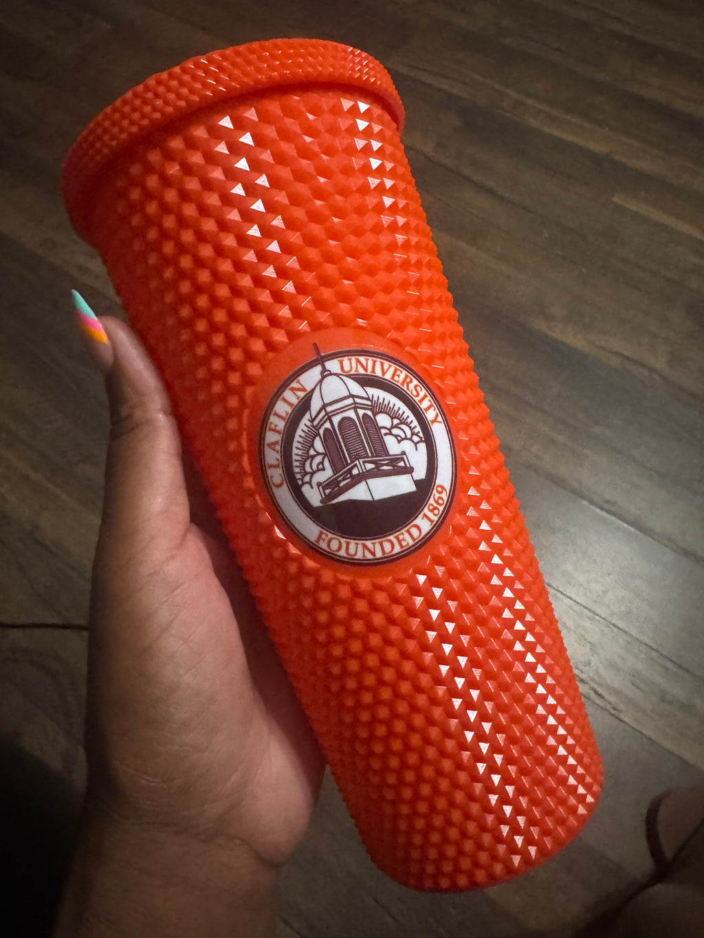 Claflin University Heritage Studded Tumbler