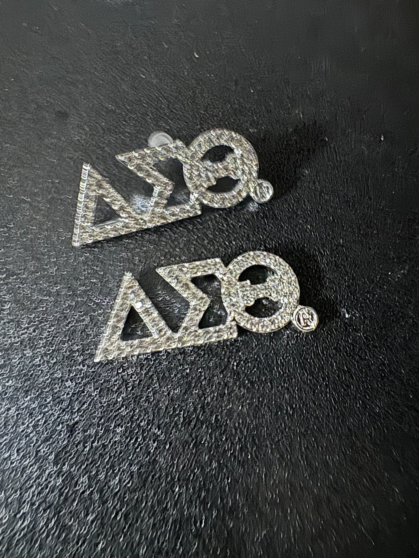 Rhinestone ΔΣΘ Stud Earrings