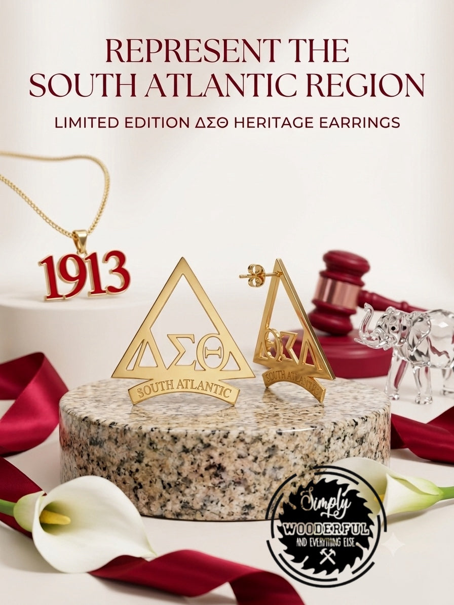 ΔΣΘ Regional Stud Earrings