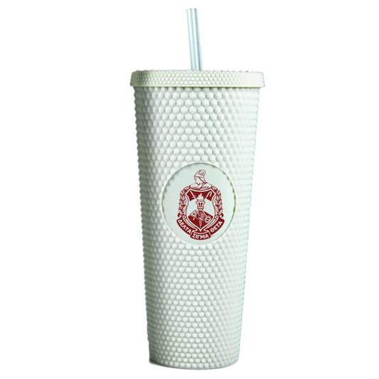 White DST Studded Tumbler
