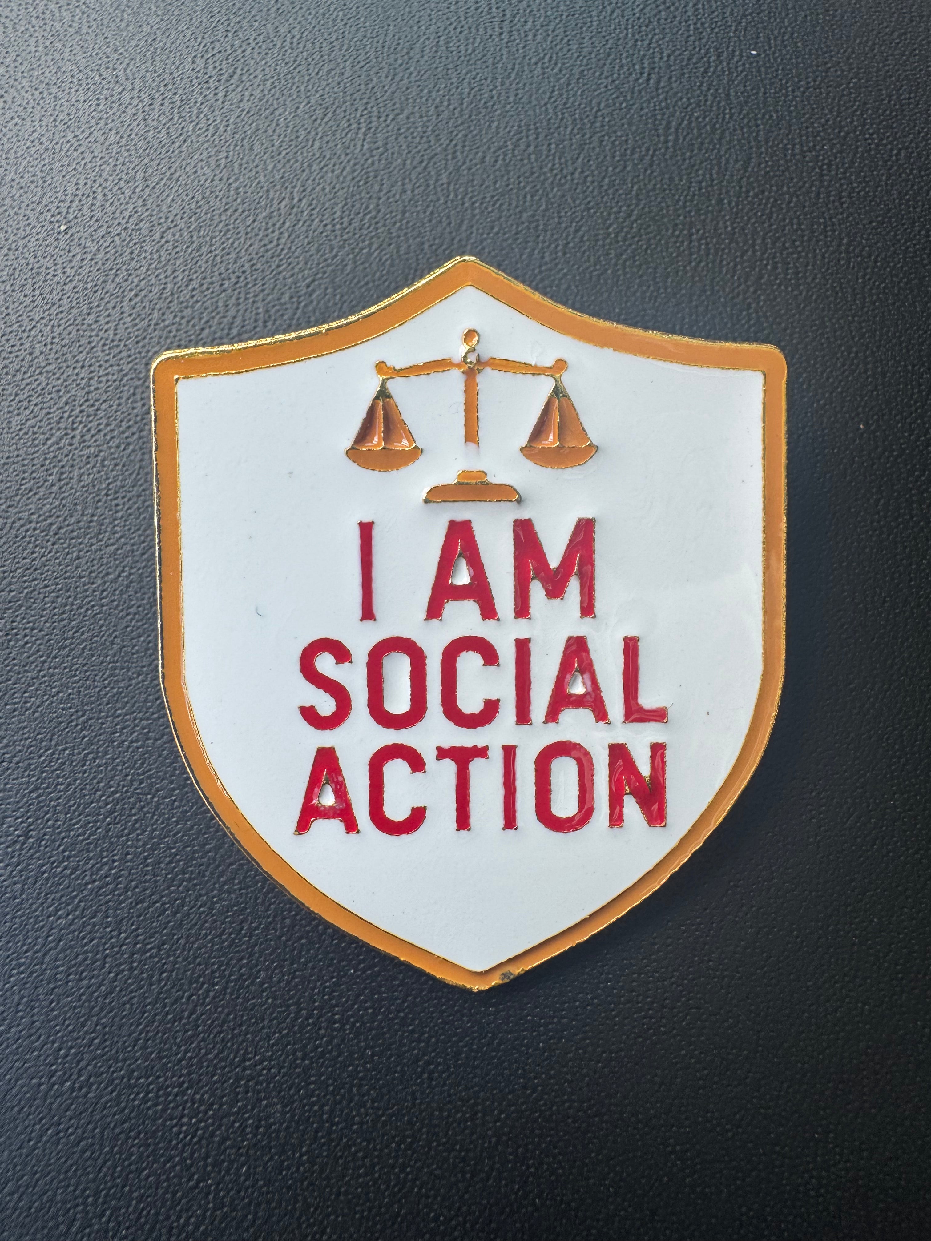 Social Action Lapel Pin