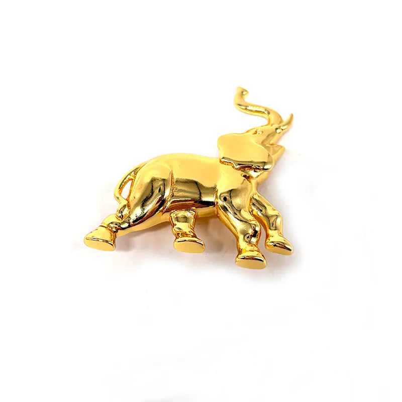 Golden Elephant Brooch