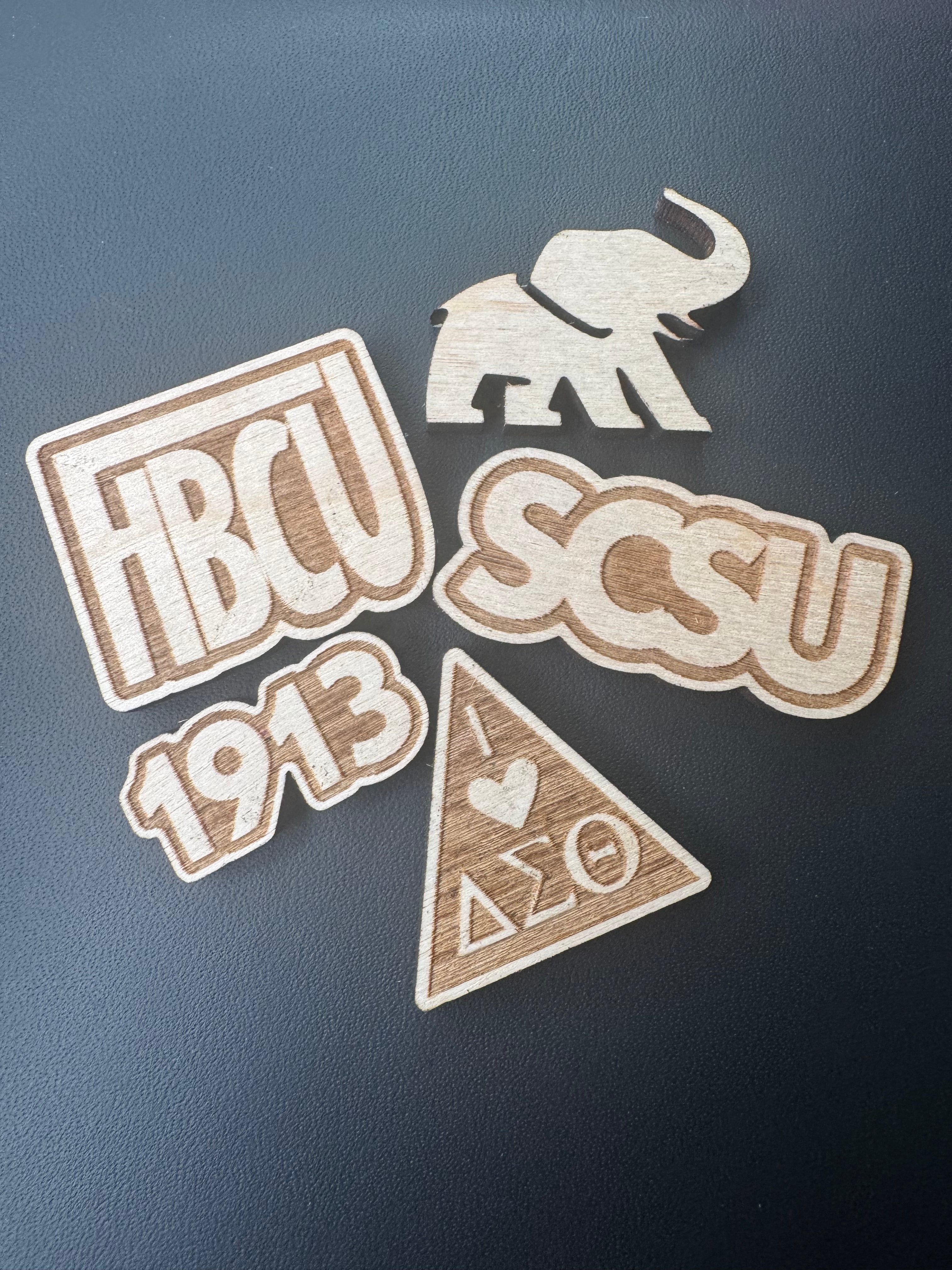 HBCU Wooden Pin Set