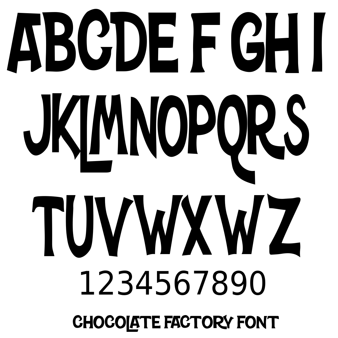 CHOCOLATE FACTORY INITIAL MONOGRAM