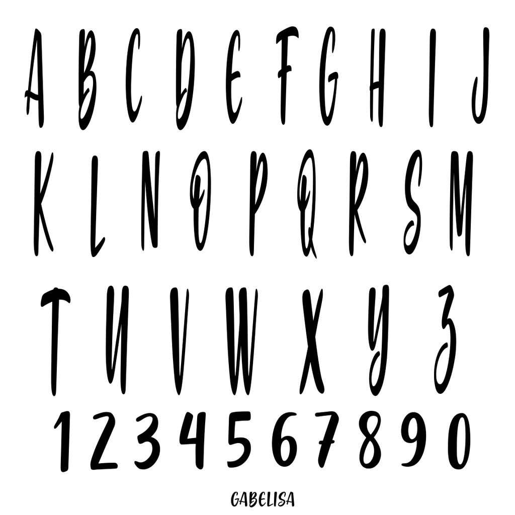 GABELISA FONT WALL SIGN