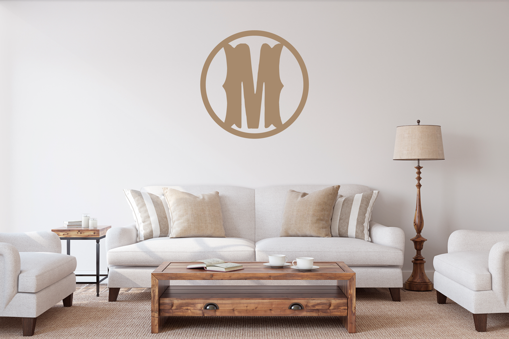 HEILWEST FONT ROUND INITIAL MONOGRAM