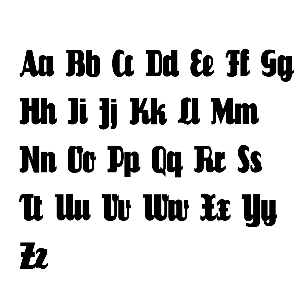 LOUISIANNE INITIAL FONT MONOGRAM