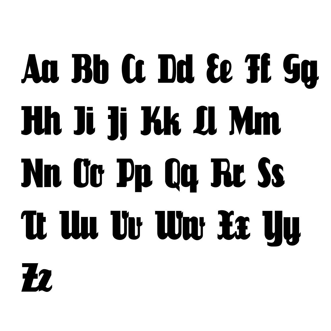 LOUISIANNE INITIAL FONT MONOGRAM