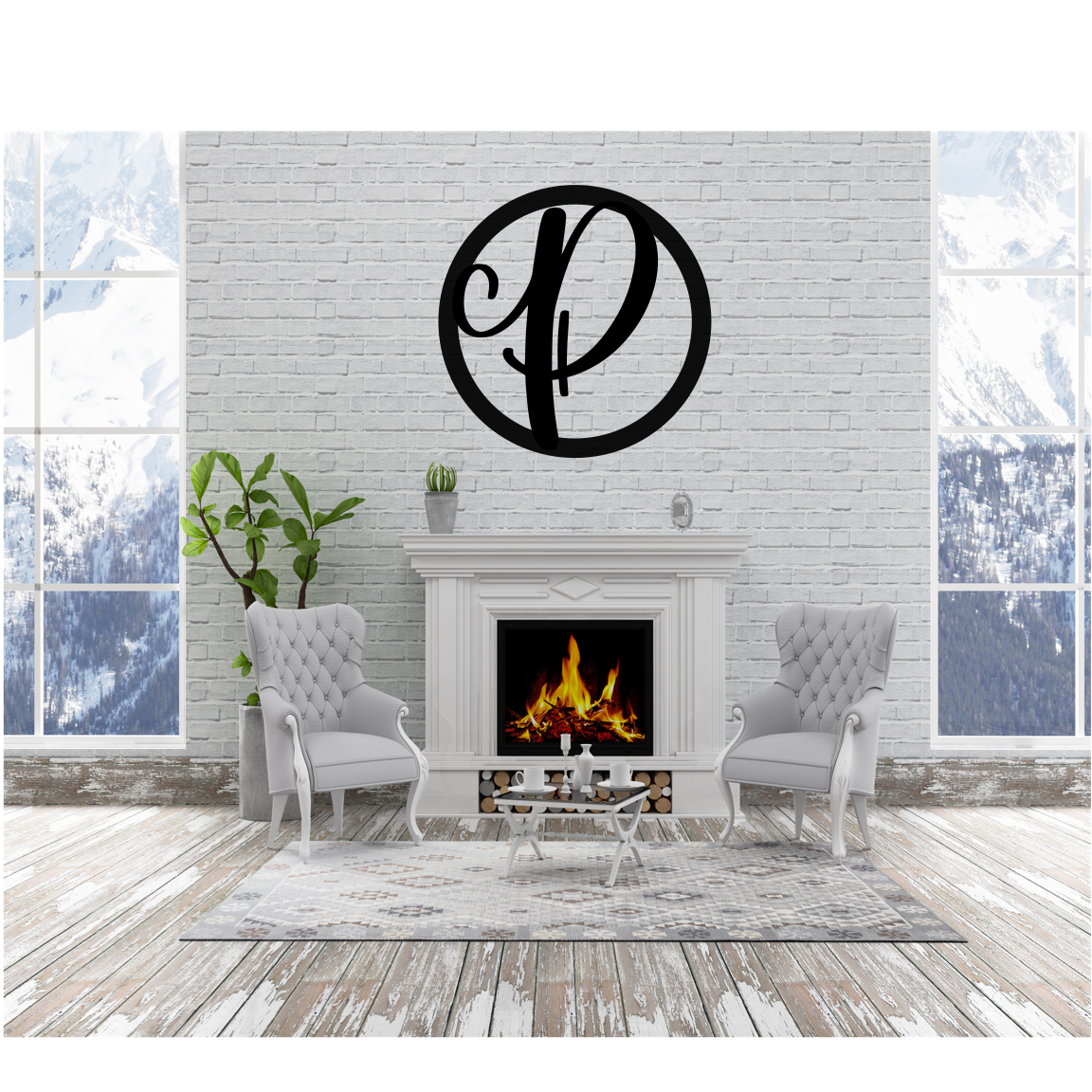 PICTAGRAM ROUND MONOGRAM