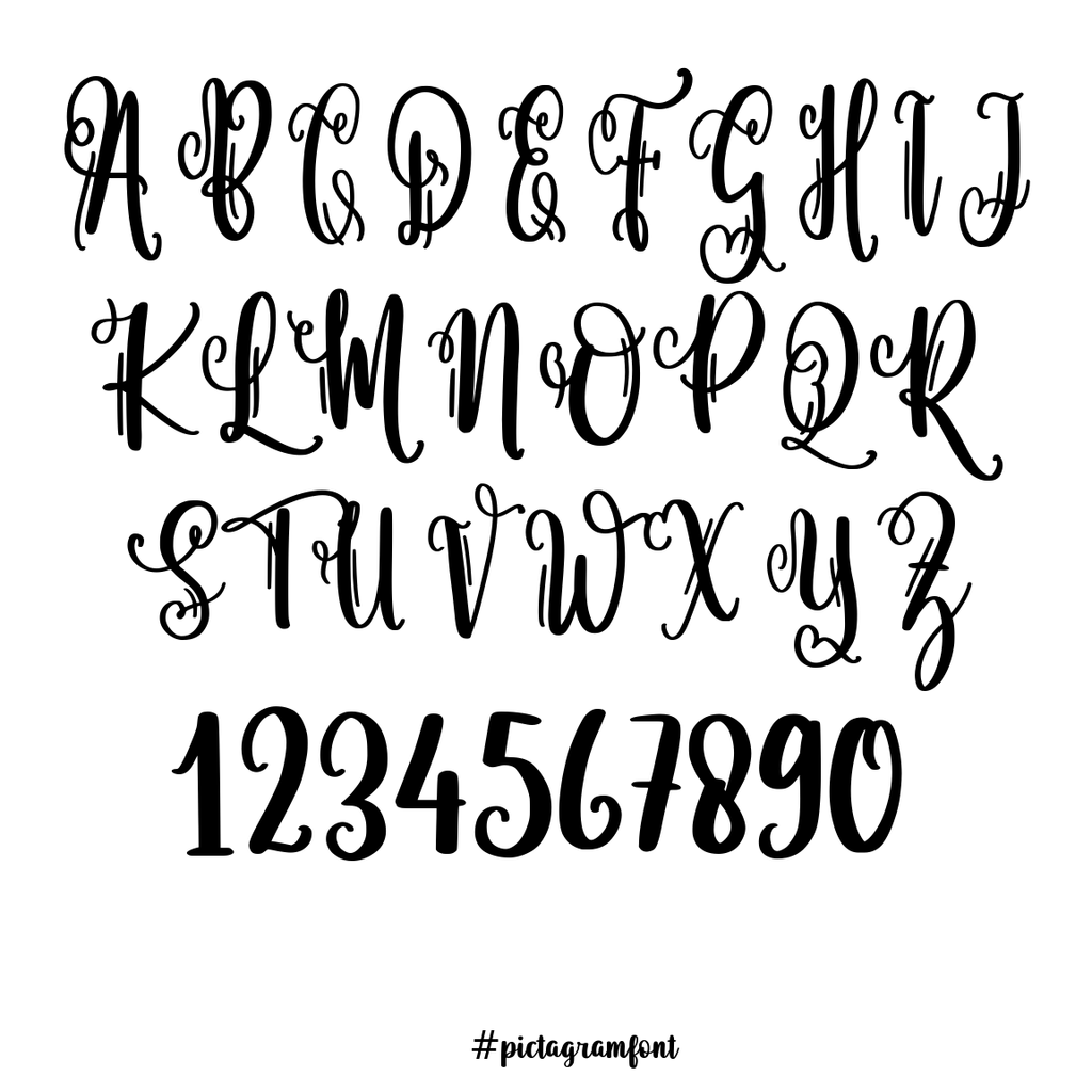 PICTAGRAM INITIAL MONOGRAM