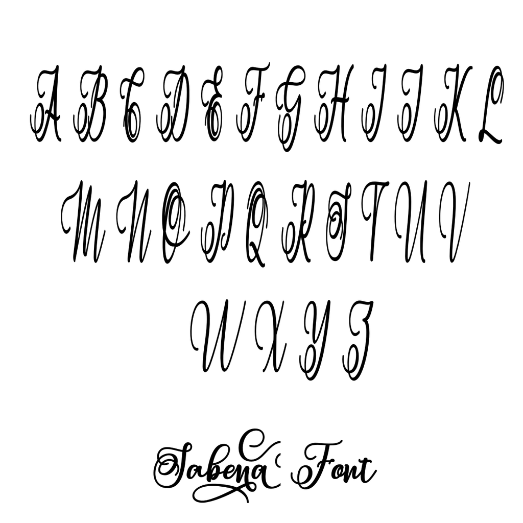 SABENA FONT WOODEN SIGN