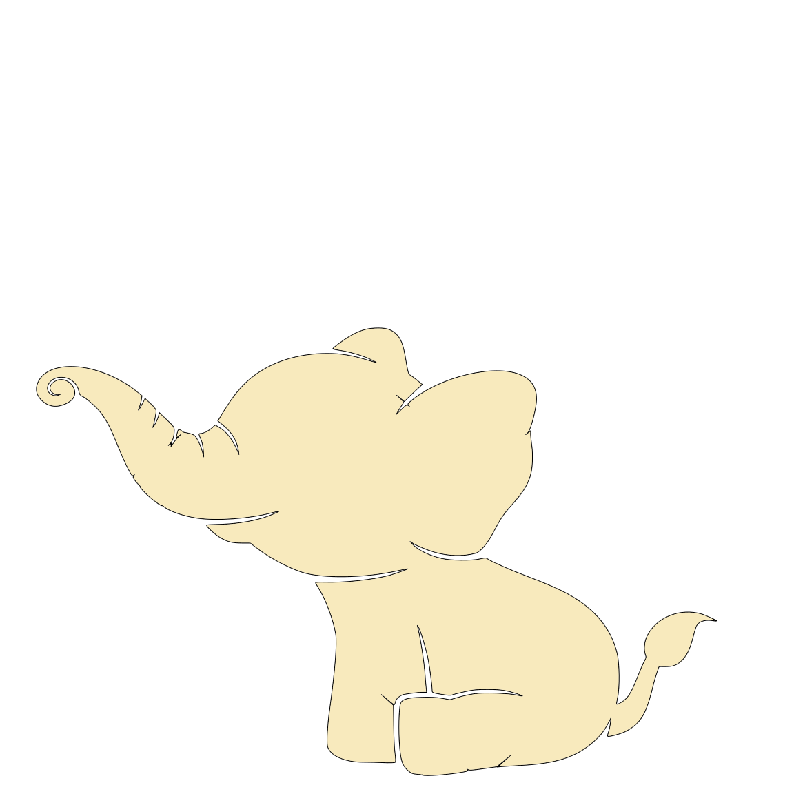 Wooden Elephant 2