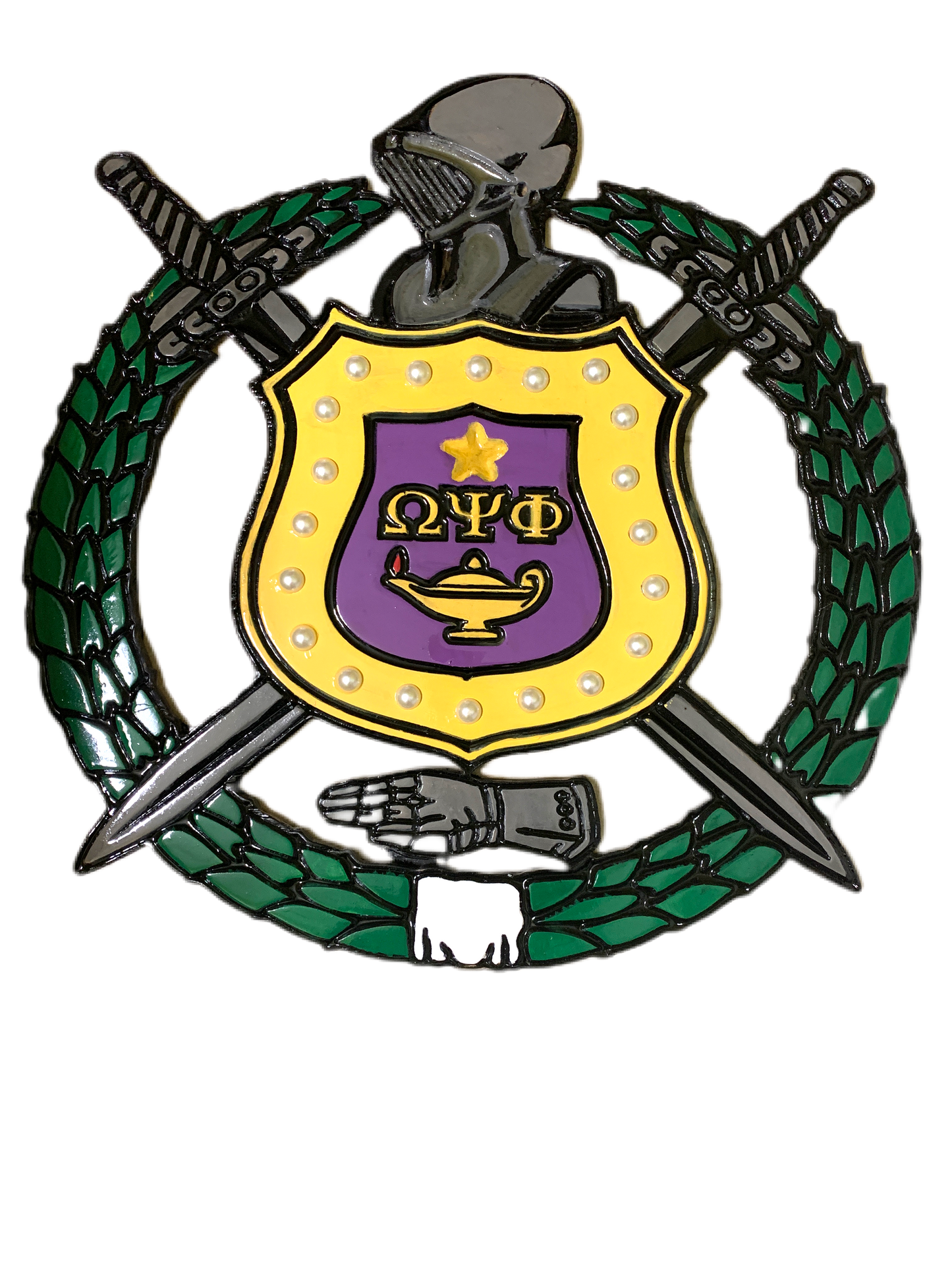 Omega Psi Phi Fraternity Shield