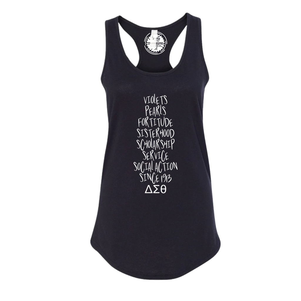 Violets & Pearls Tank Top