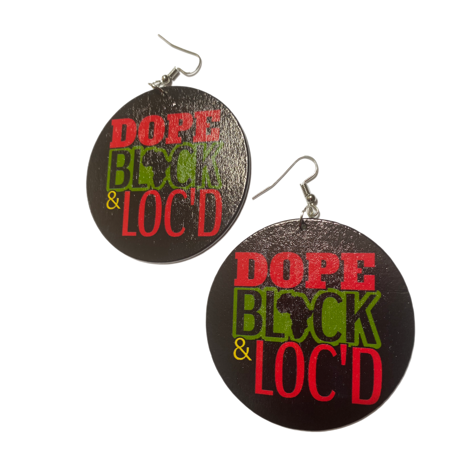 Dope, Black & Loc’d Earrings
