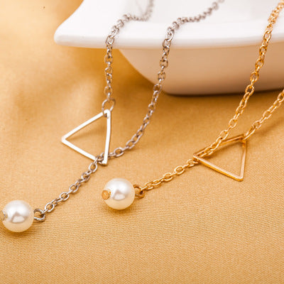 Pyramid Pearl Necklace