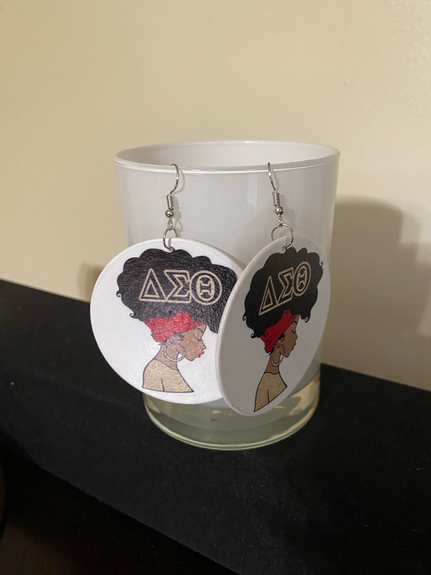 ΔΣΘ Afro Girl Earrings