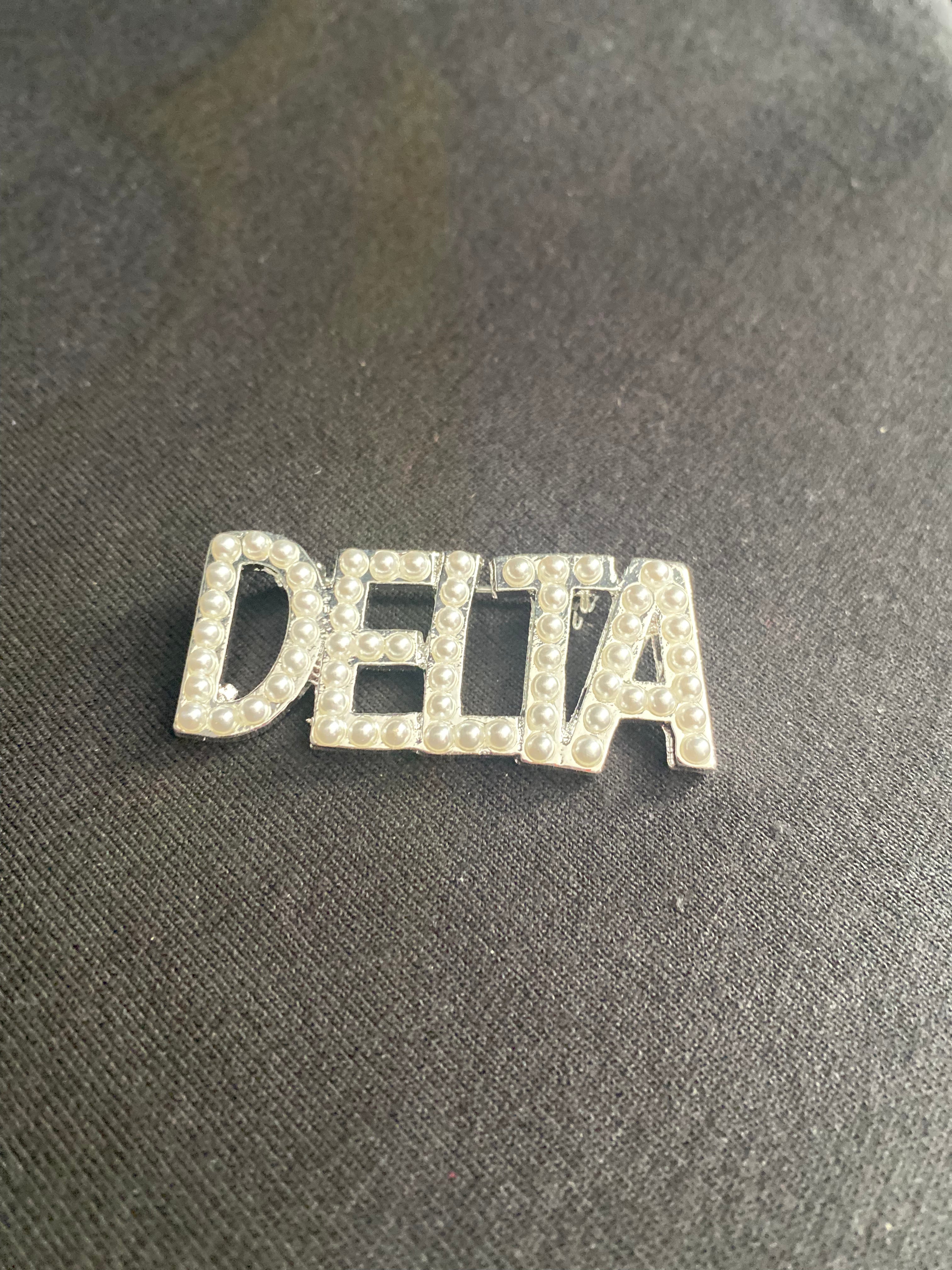 Delta Pin Delta Pearl Lapel Pin – Simply Wooderful, LLC