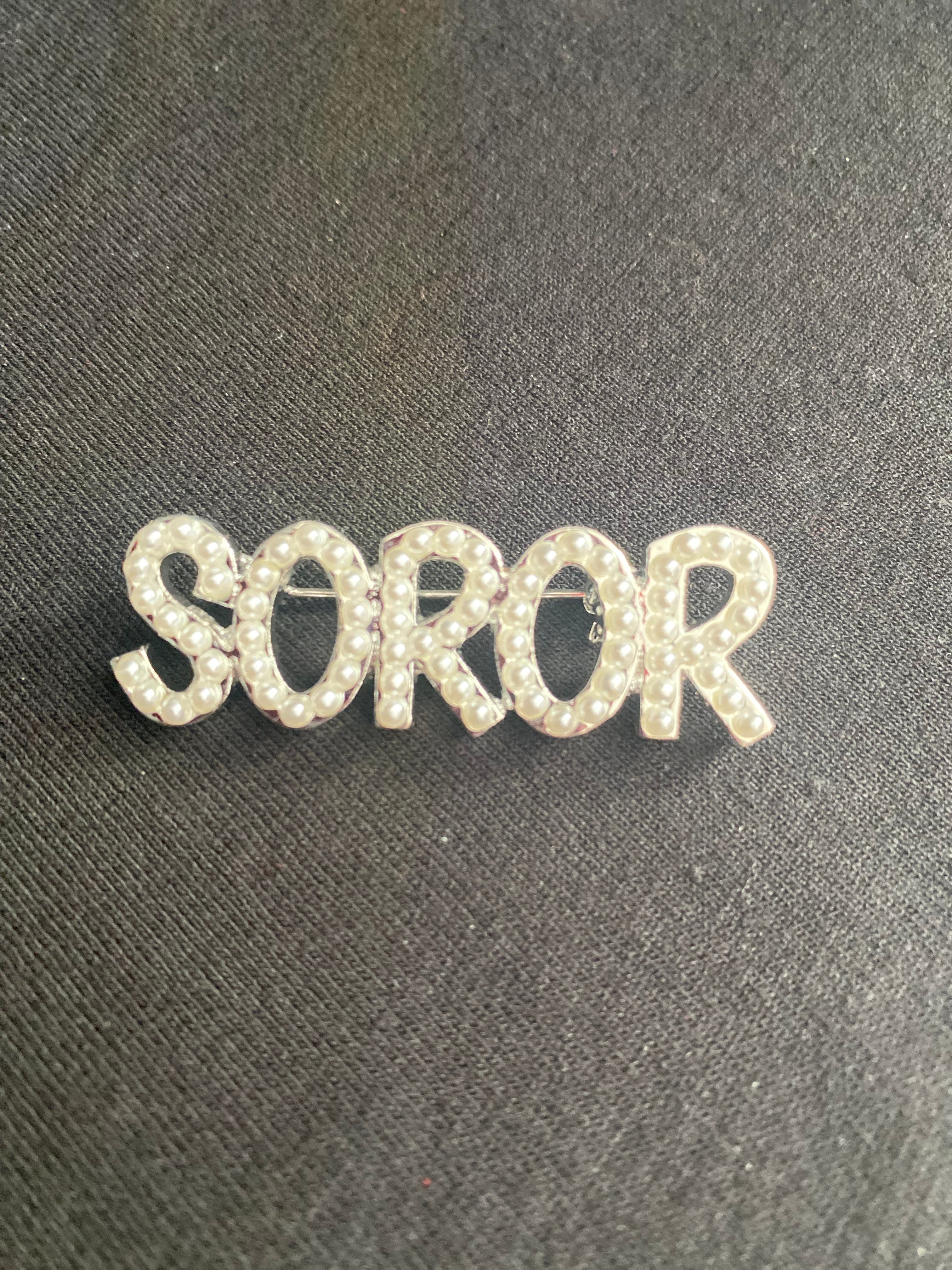 Soror Pearl Lapel Pin