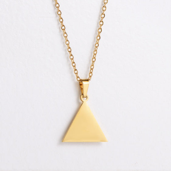 Solid Pyramid Necklace Set