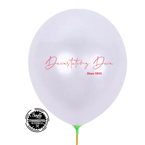 6 Devastating Diva Latex Balloons