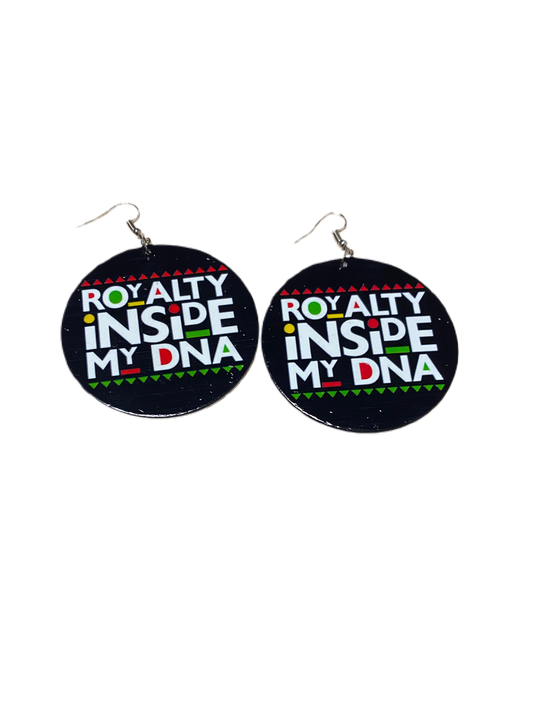 Royalty Wooden Earrings