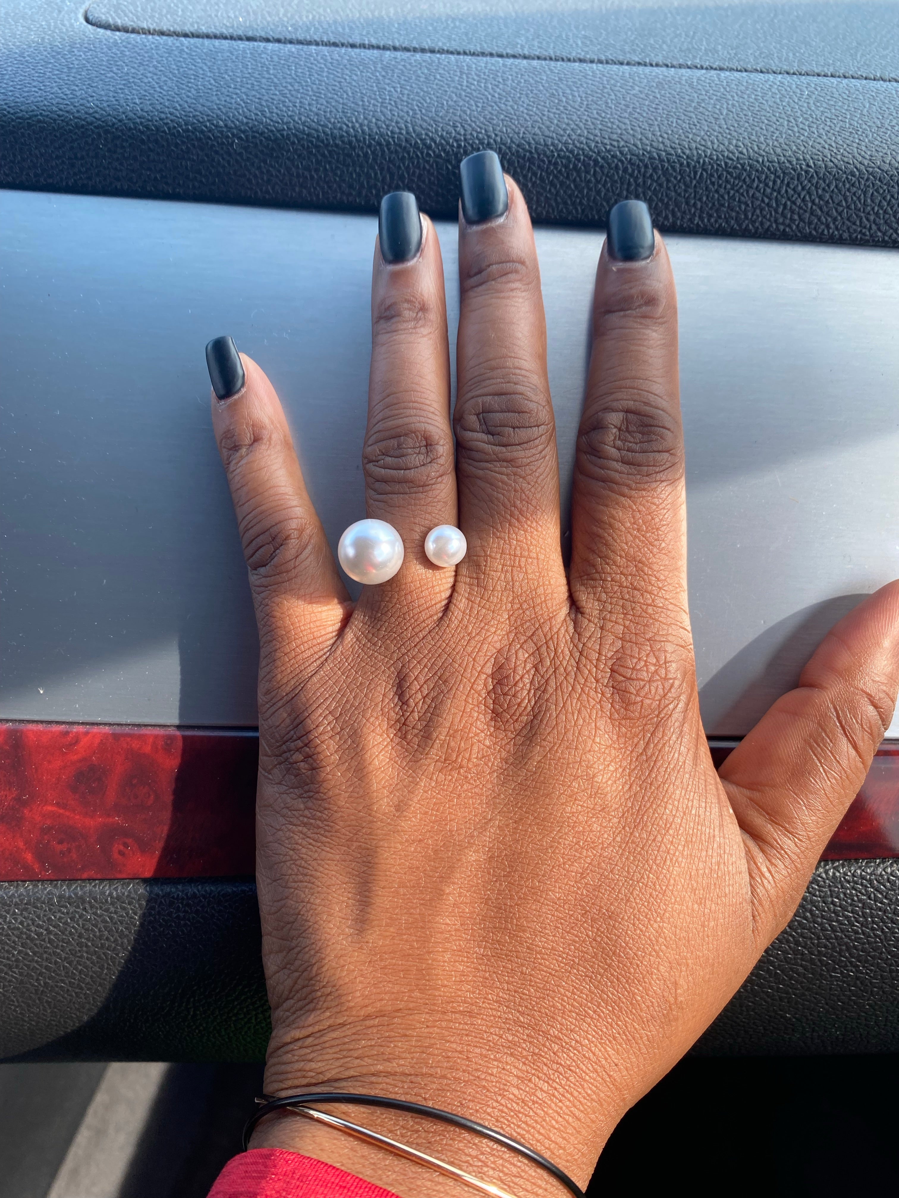 Double Pearl Ring