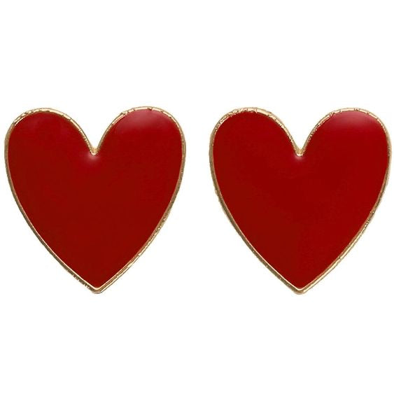 Red Heart Earrings