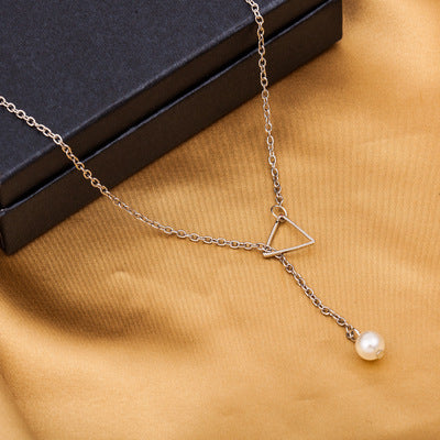 Pyramid Pearl Necklace