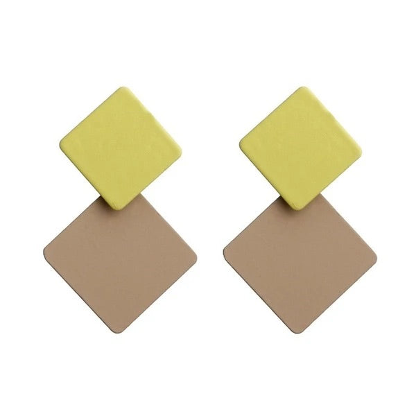 Square Stud Earrings