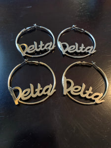 Delta hoop earrings