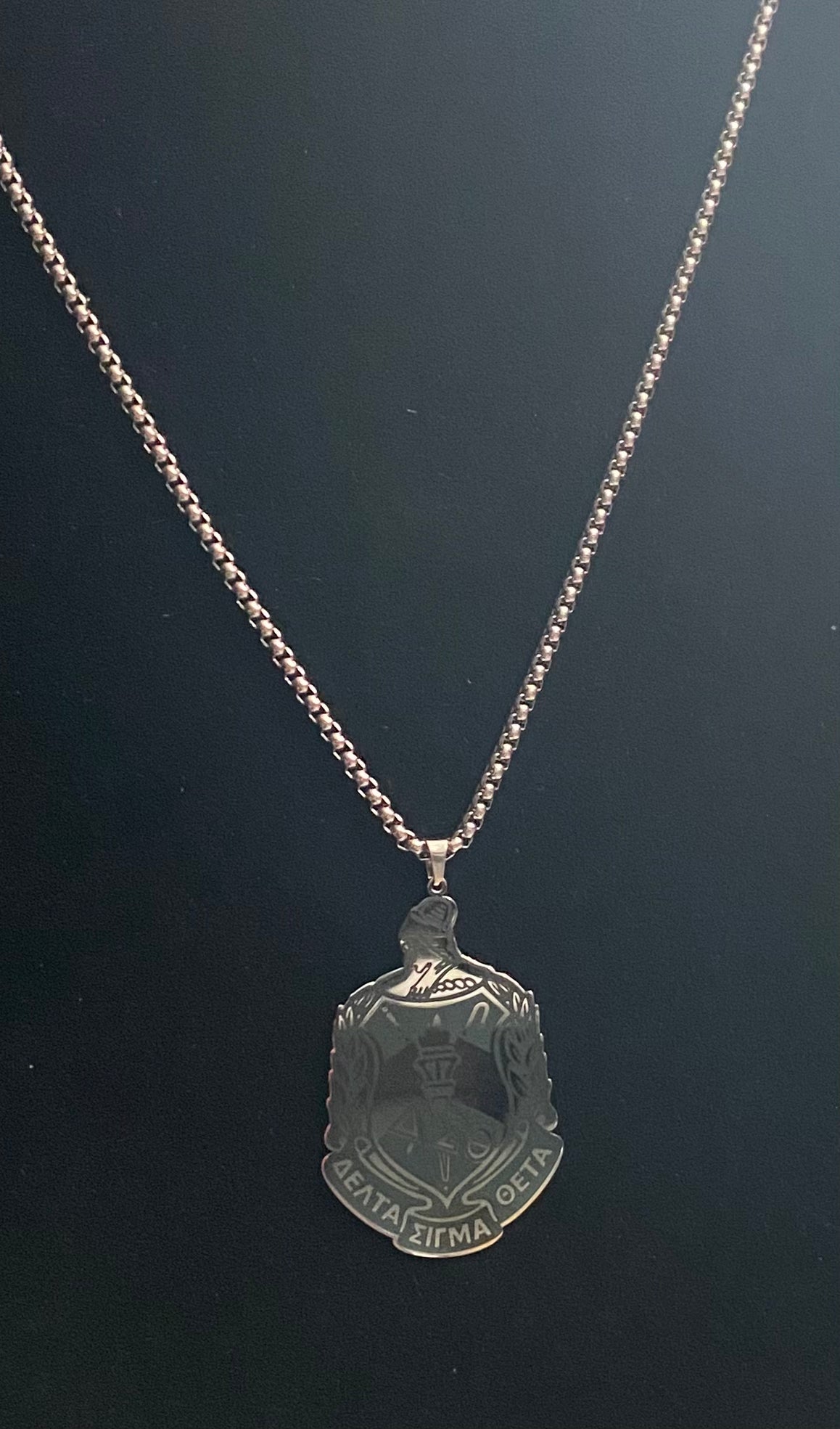 Delta Minerva Crest Necklace