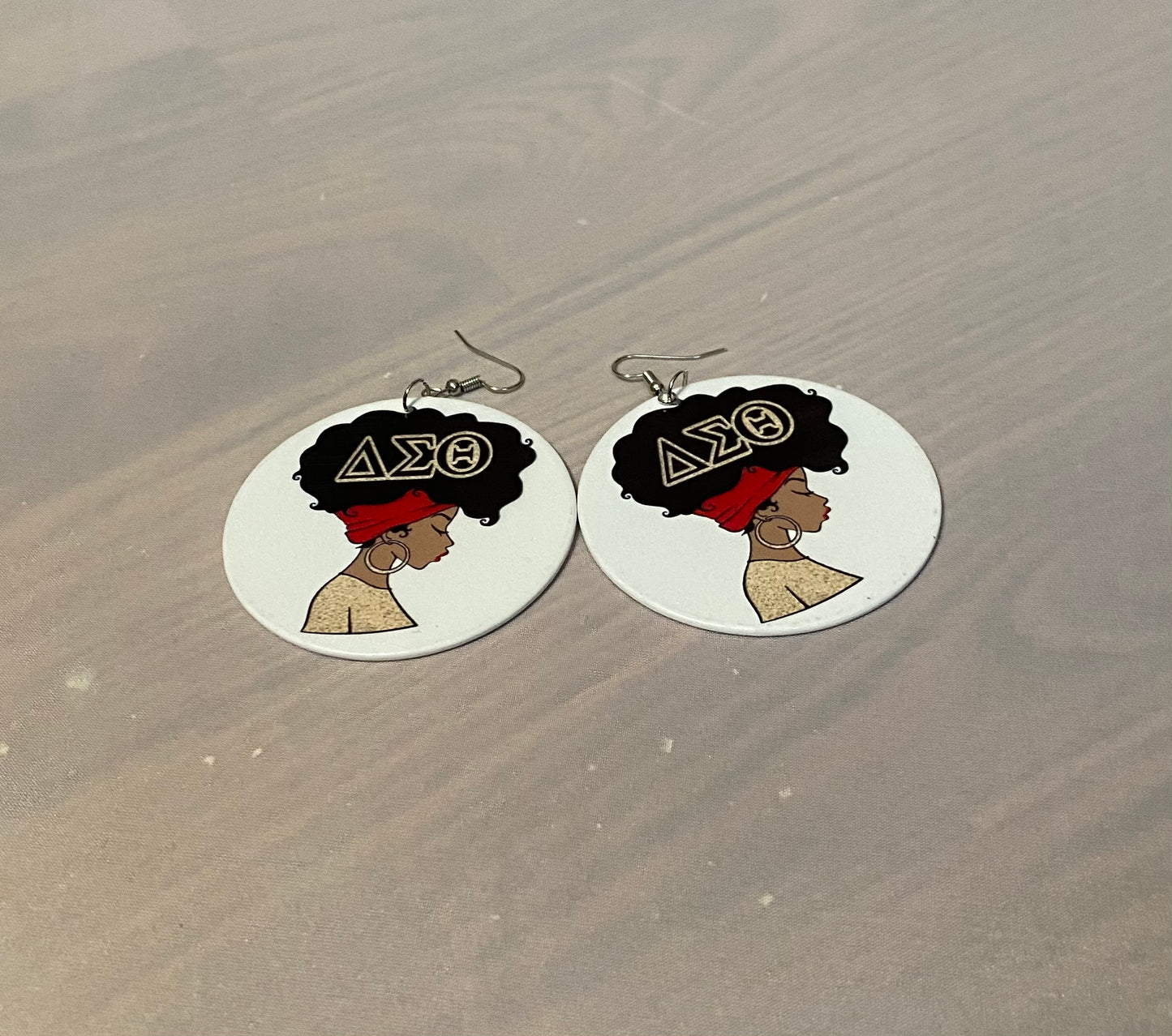 ΔΣΘ Afro Girl Earrings